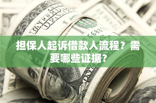济南担保人起诉借款人流程？需要哪些证据？
