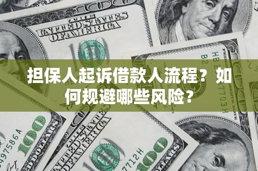 济南担保人起诉借款人流程？如何规避哪些风险？